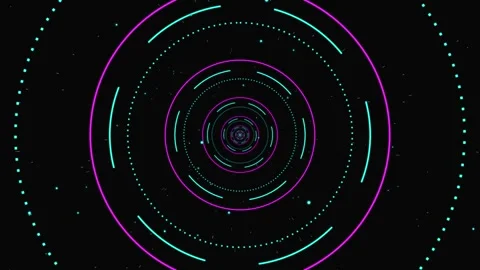 The abstract background consists of concentric circles Vídeos de archivo 295262718