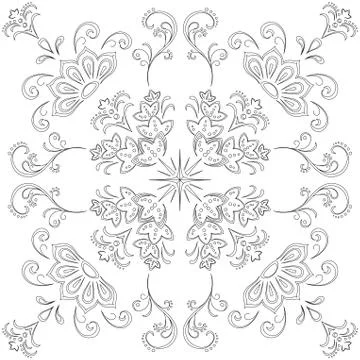 Abstract background, contour Stock Illustration