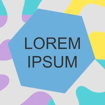 Abstract background with copy space for text. Colored intersecting spots and  Stock Illustration