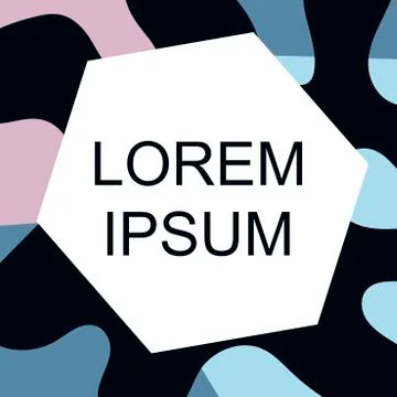 Abstract background with copy space for text. Colored intersecting spots and  Stock Illustration