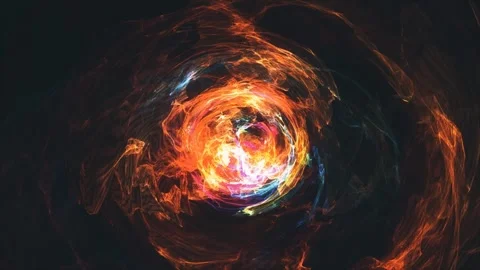 Abstract background of cosmic energy vortex phenomena, energy smoke Stock Footage 279678887