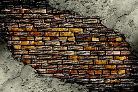Abstract background cracked old cement wall Stock Photos