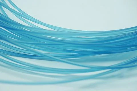 Abstract background, created by a blue transparent wire Stock Photos