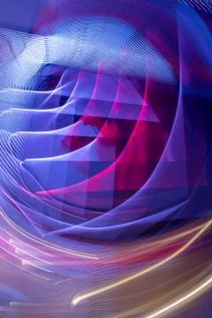 Abstract background created using a long exposure time and multicolored light Stock Illustration