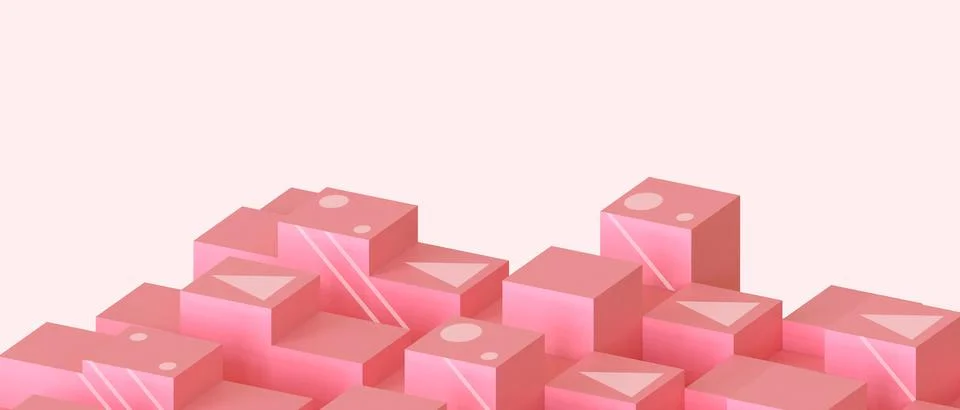 Abstract Background. Creative idea Geometric Shape of Success and Metaverse Stock Illustration