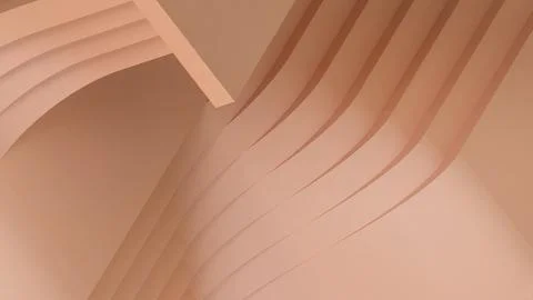 Abstract Background. Creative idea Paper Cut and digital wave for ladder Stock Illustration