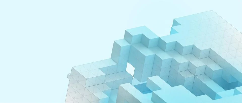 Abstract Background. Creative idea Paper Cut Geometric shapes and technology Stock Illustration