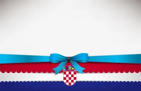 Abstract background with the croatia flag Stock Illustration