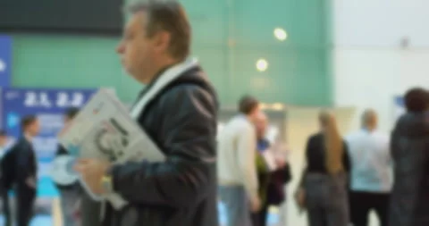 Abstract background with crowd of people. Stock Footage 301079359