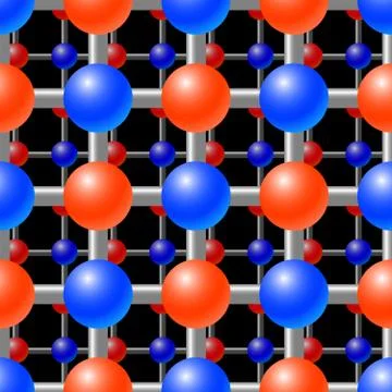 Abstract background with crystal lattice Stock Illustration