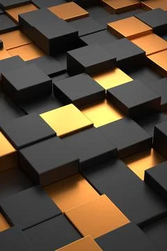 Abstract background of cube. 3D rendering. Stock Illustration