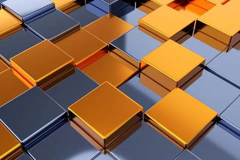 Abstract background of cube. 3D rendering. Foto stock