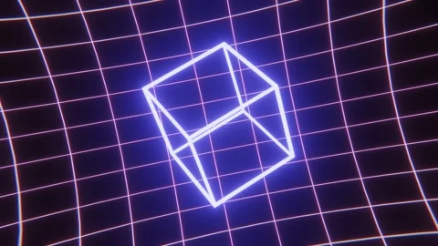Abstract background with cube Stock Footage 191370790