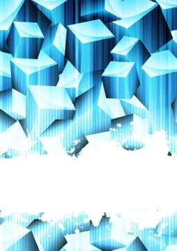 Abstract background with cube Stock Illustration