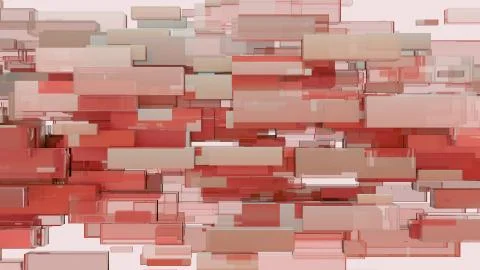 Abstract background of cubes. 3D illustration Stock Illustration