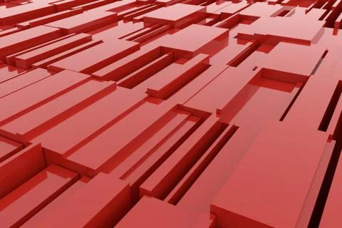 Abstract background of cubes. 3D rendering. イラスト素材