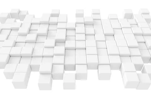 Abstract background of cubes. 3D rendering. Stock Illustration