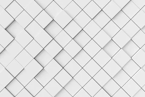 Abstract background of cubes. 3D rendering. Stock Illustration