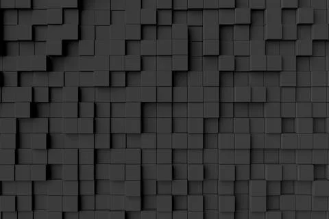 Abstract background of cubes. 3D rendering. イラスト素材
