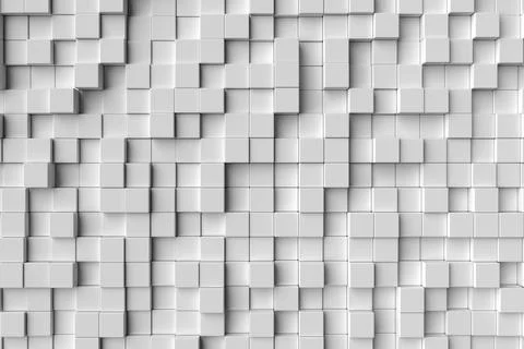 Abstract background of cubes. 3D rendering. イラスト素材