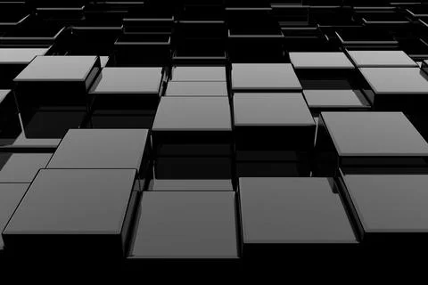 Abstract background of cubes. 3D rendering. イラスト素材