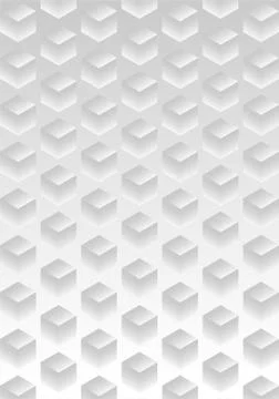 Abstract background with cubes. Abstract white 3D background. Stock Illustration