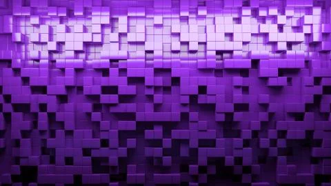 Abstract background with cubes in different levels. Stock Illustration
