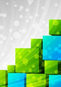 Abstract background with cubes Stock Illustration