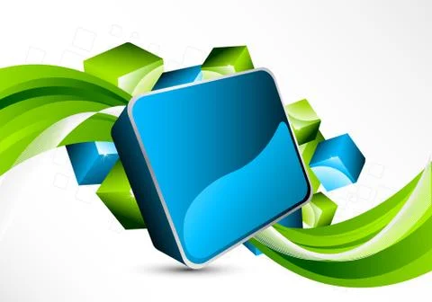 Abstract background with cubes Stock Illustration