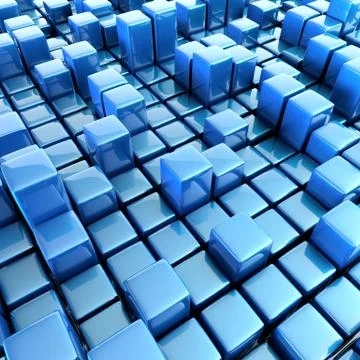 Abstract background of cubes Stock Illustration