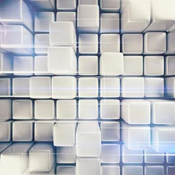 Abstract background of cubes Illustrazione stock