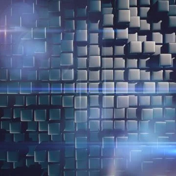 Abstract background of cubes Stock Illustration