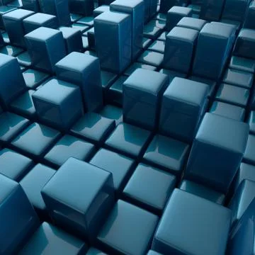 Abstract background of cubes Stock Illustration