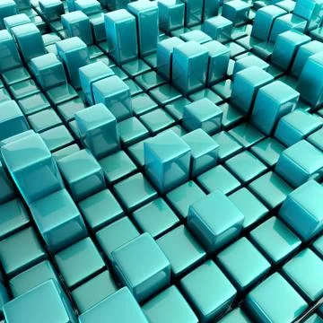 Abstract background of cubes Stock Illustration