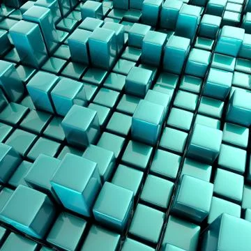 Abstract background of cubes Stock Illustration