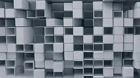 Abstract background with cubes Stock Illustration