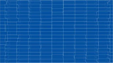 Abstract background of cubes outline. Vector Ilustración de archivo