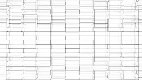 Abstract background of cubes outline. Vector Illustrazione stock