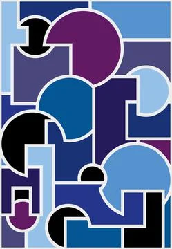 Abstract background in cubism style Stock Illustration