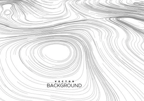 Abstract background with curled linear pattern イラスト素材