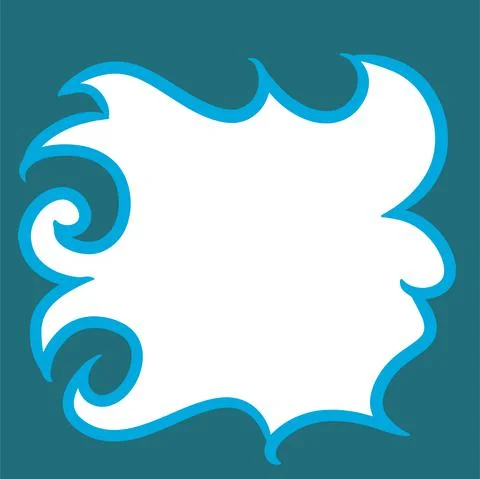 Abstract background with curly and wavy pattern shapes Illustrazione stock