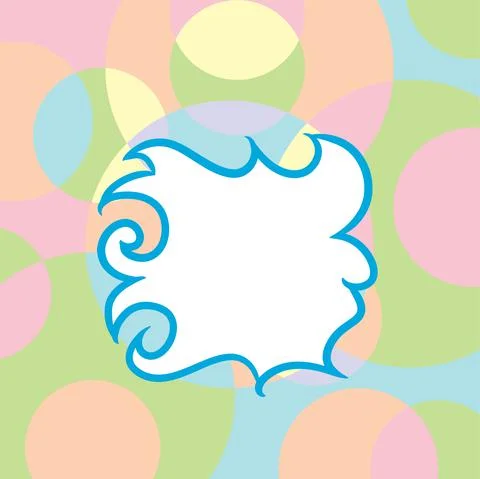 Abstract background with curly and wavy pattern shapes Stock Illustration