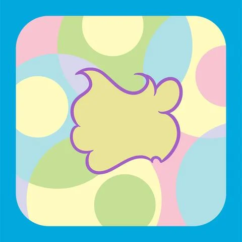 Abstract background with curly and wavy pattern shapes Illustrazione stock