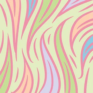 Abstract background with curly and wavy pattern shapes Stock Illustration