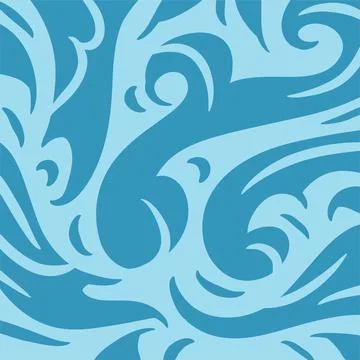 Abstract background with curly and wavy pattern shapes Illustrazione stock