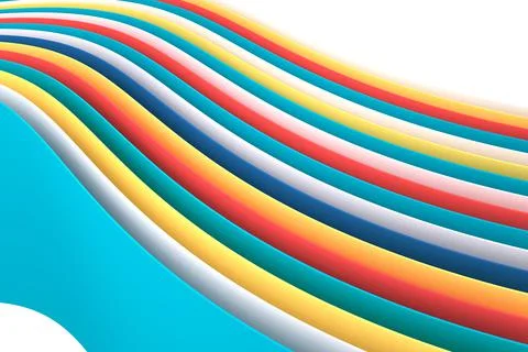 Abstract background of curve. 3D rendering. Stock Illustration