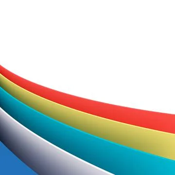 Abstract background of curve. 3D rendering. Stock Illustration