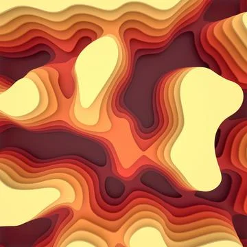 Abstract background of curve. 3D rendering. Stock Illustration