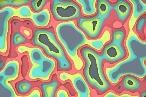 Abstract background of curve. 3D rendering. Stock Illustration