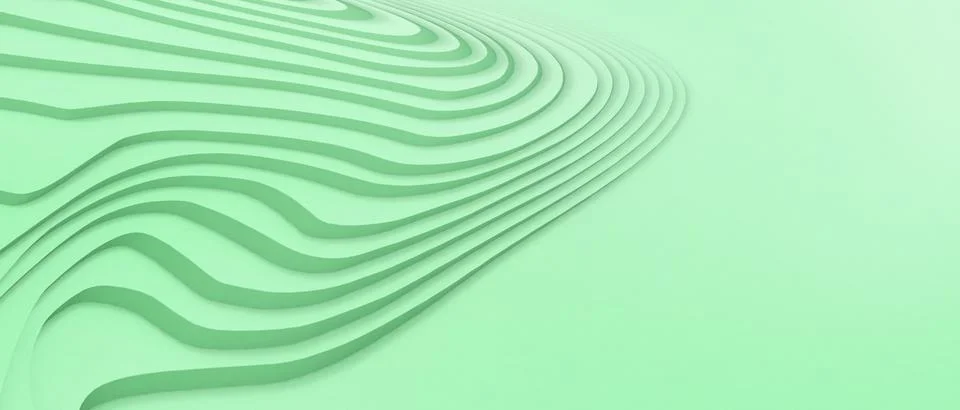 Abstract Background. Curve Creative idea and Digital Pattern design on Green Stock Illustration